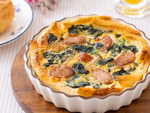 食パンで作る!ほうれん草のキッシュ